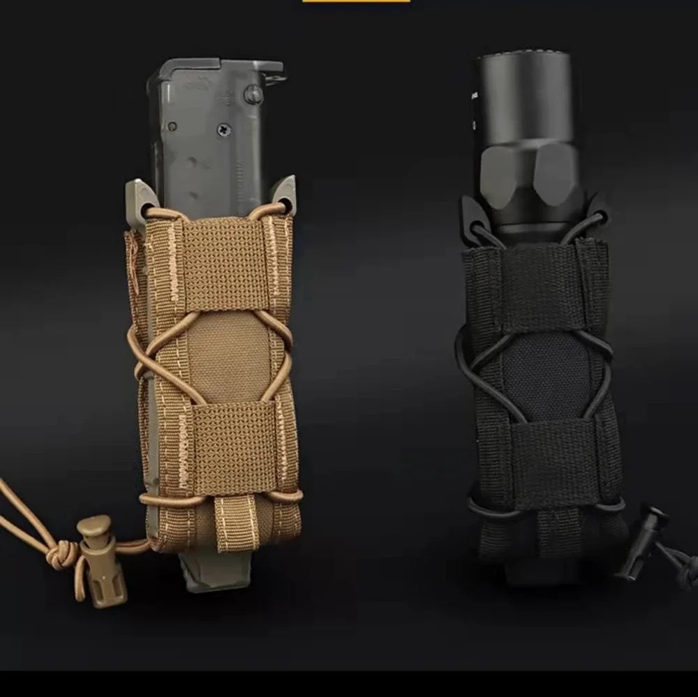 Edc Carry Flashlight - 9MM 권총 단일 잡지 주머니 Molle