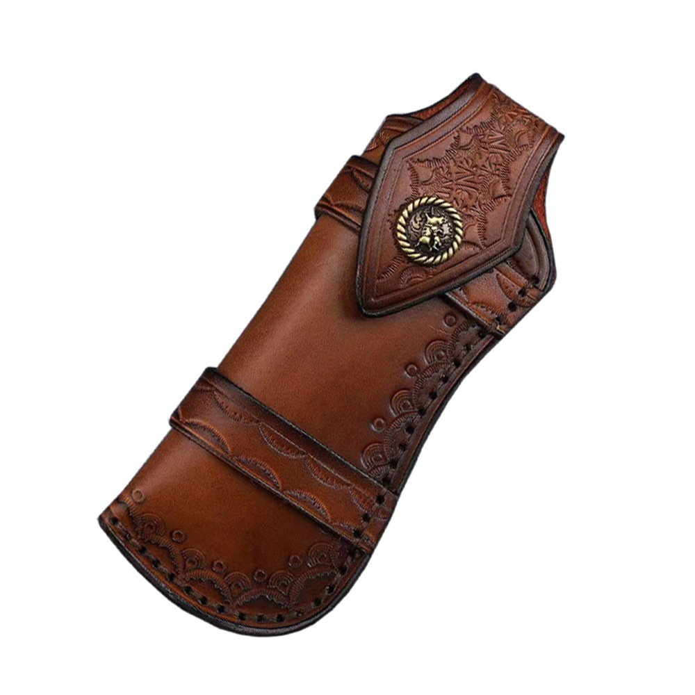 Edc Everyday Carry Knives - 대형 사이즈 소가죽 접이식 칼 슬리브,