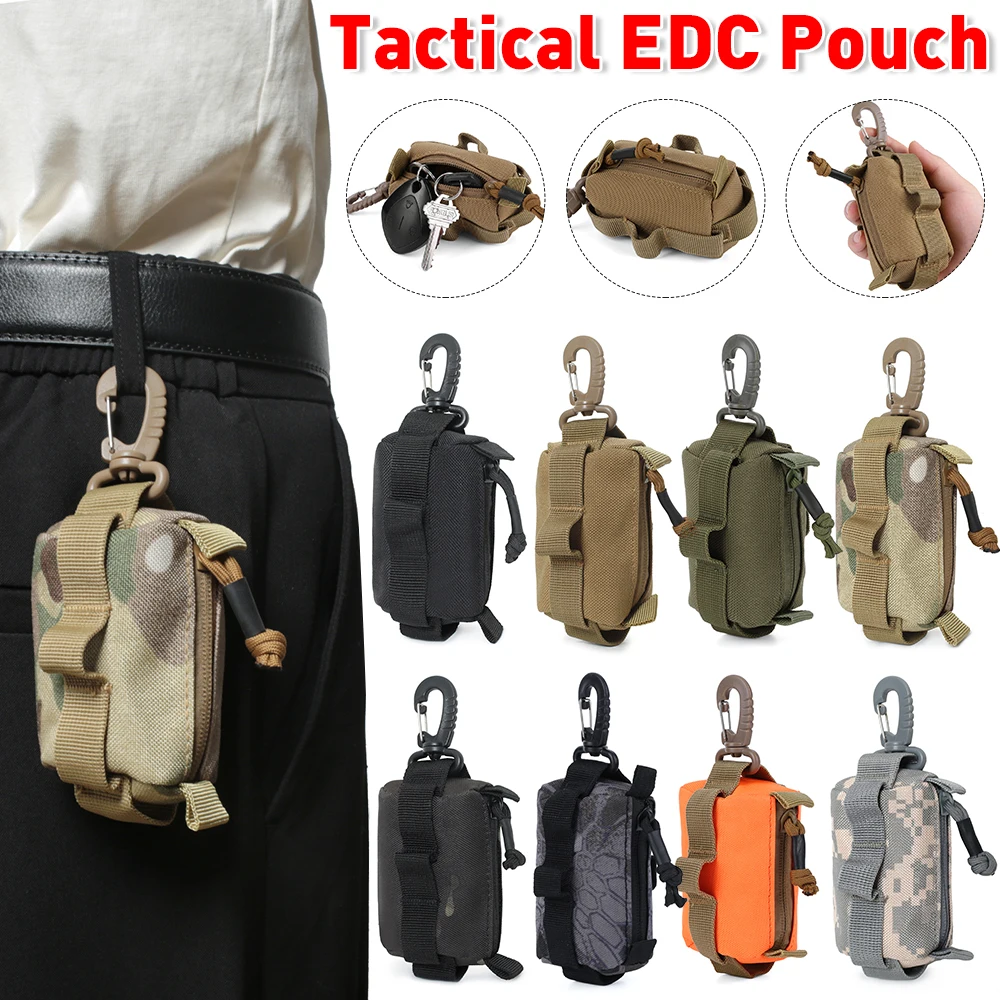 Edc Carry Card - 남녀공용 전술 EDC 파우치, 지퍼 키