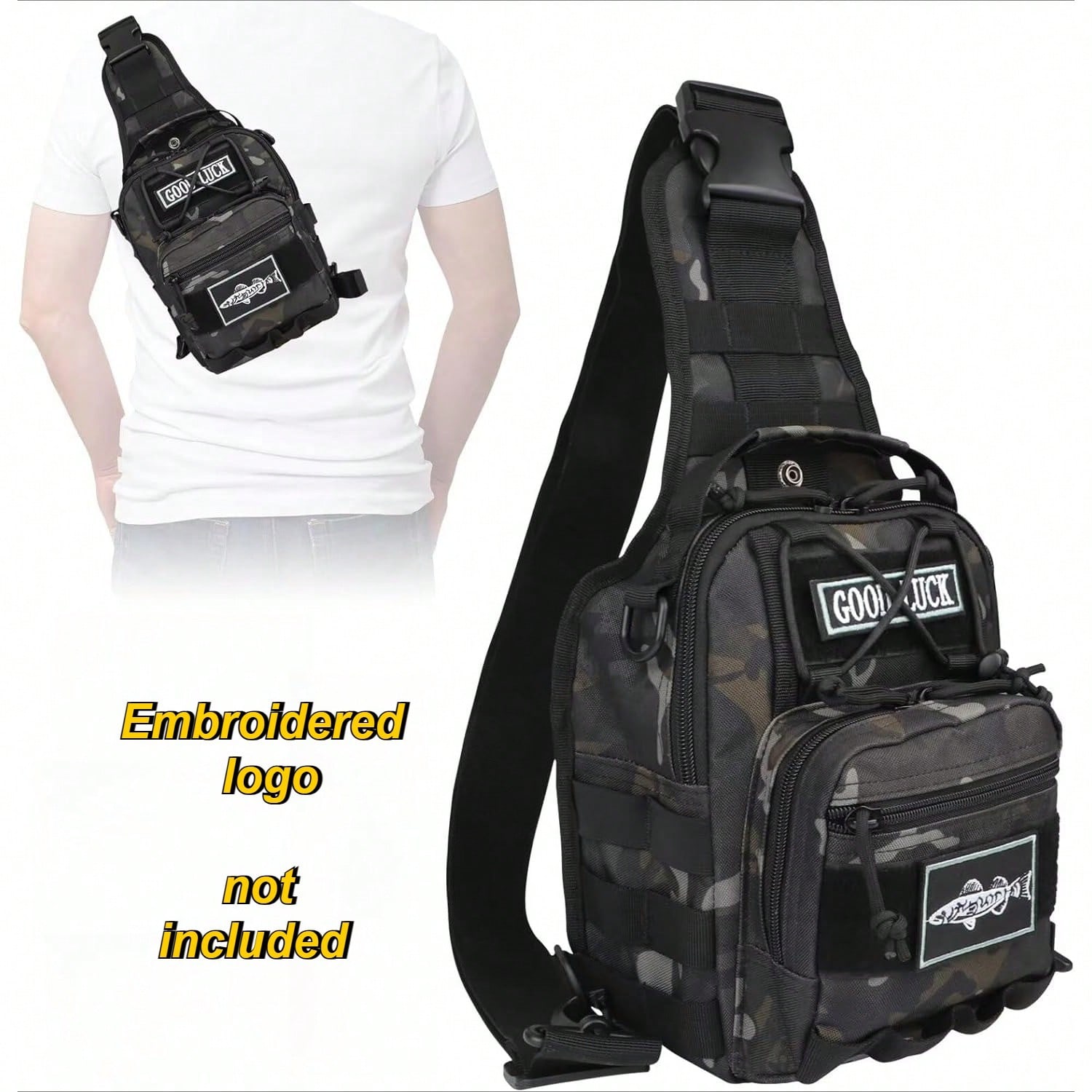 Edc Carry Backpack - 소형 낚시용 배낭, 방수 기능, 몰리(MOLLE)