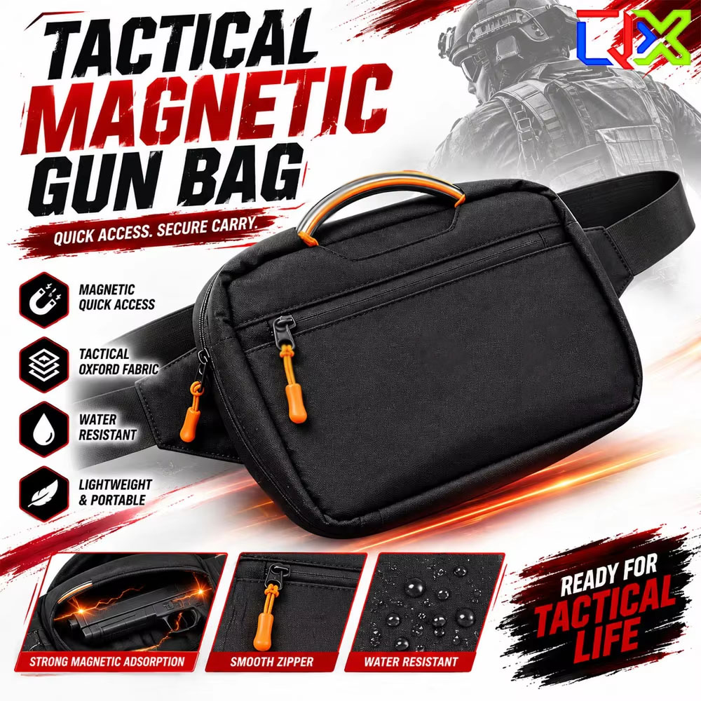 Edc Carry Bag For Men - 전술용 자석 허리팩 퀵 릴리즈 옥스포드