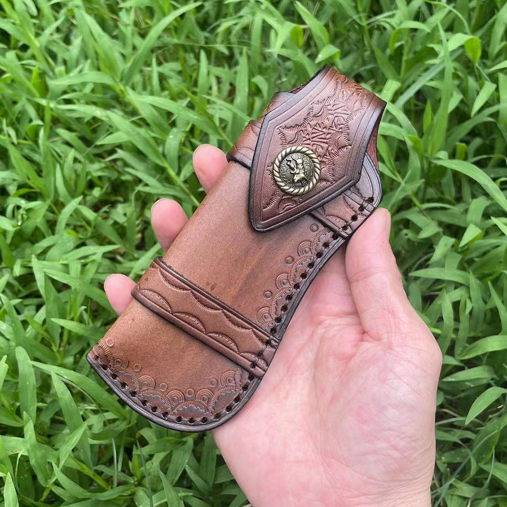대형 사이즈 소가죽 접이식 칼 슬리브, 거치대 칼집,  - Edc Everyday Carry Knives 리뷰 및 가격