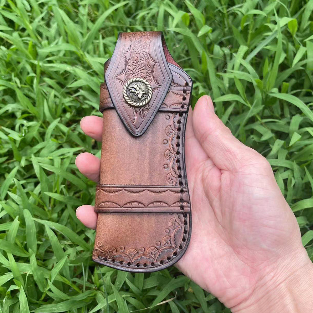 대형 사이즈 소가죽 접이식 칼 슬리브, 거치대 칼집,  - Edc Everyday Carry Knives 리뷰 및 가격