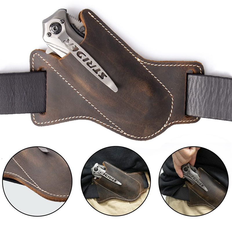 1개 가죽 칼집 접이식 칼 케이스 생존용 허리 벨트 클 - Edc Everyday Carry Knives 리뷰 및 가격