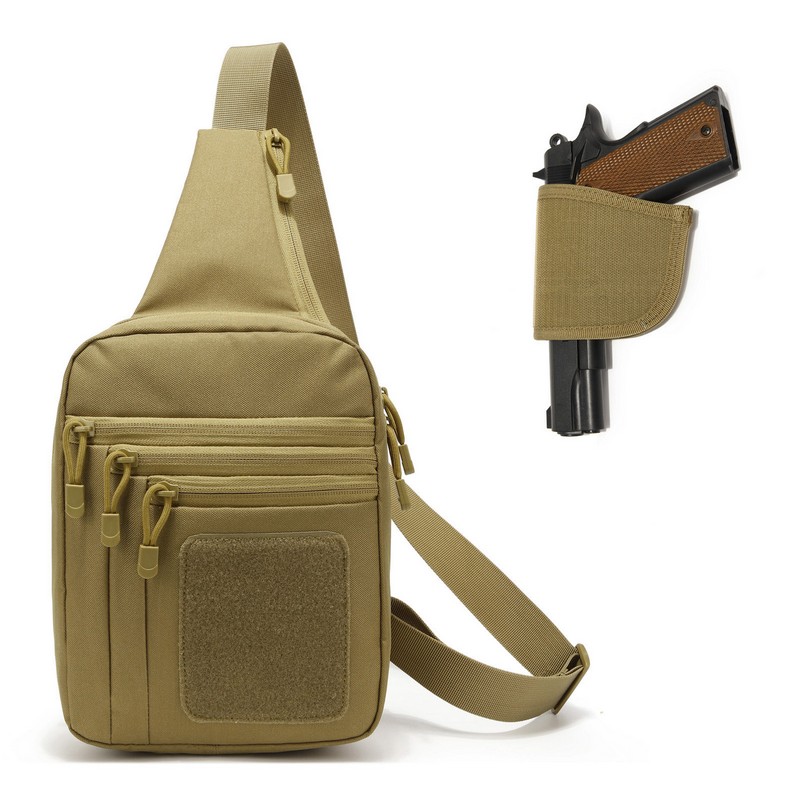새로운 전술 가슴 가방 권총 홀스터, 은폐 총 운반 파 - Edc Carry Backpack 리뷰 및 가격