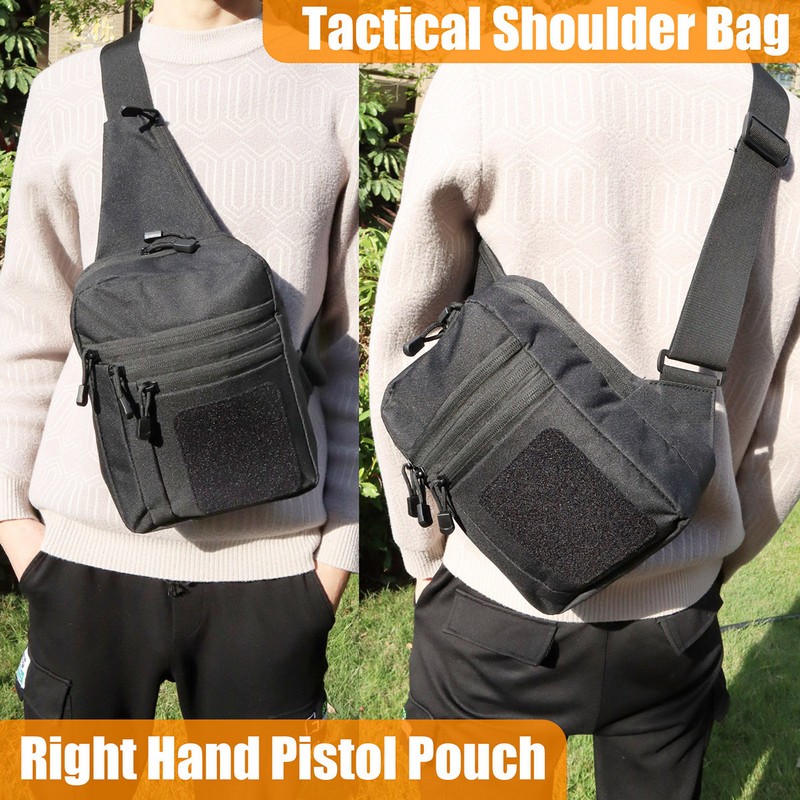 새로운 전술 가슴 가방 권총 홀스터, 은폐 총 운반 파 - Edc Carry Backpack 리뷰 및 가격