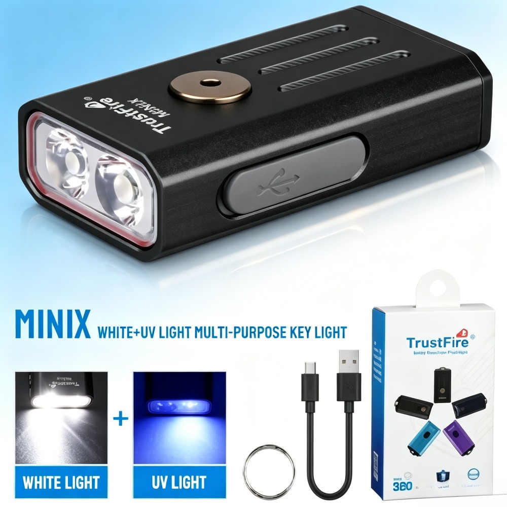 미니 EDC 키체인 손전등 320LM 365nm UV  - Edc Carry Flashlight 리뷰 및 가격