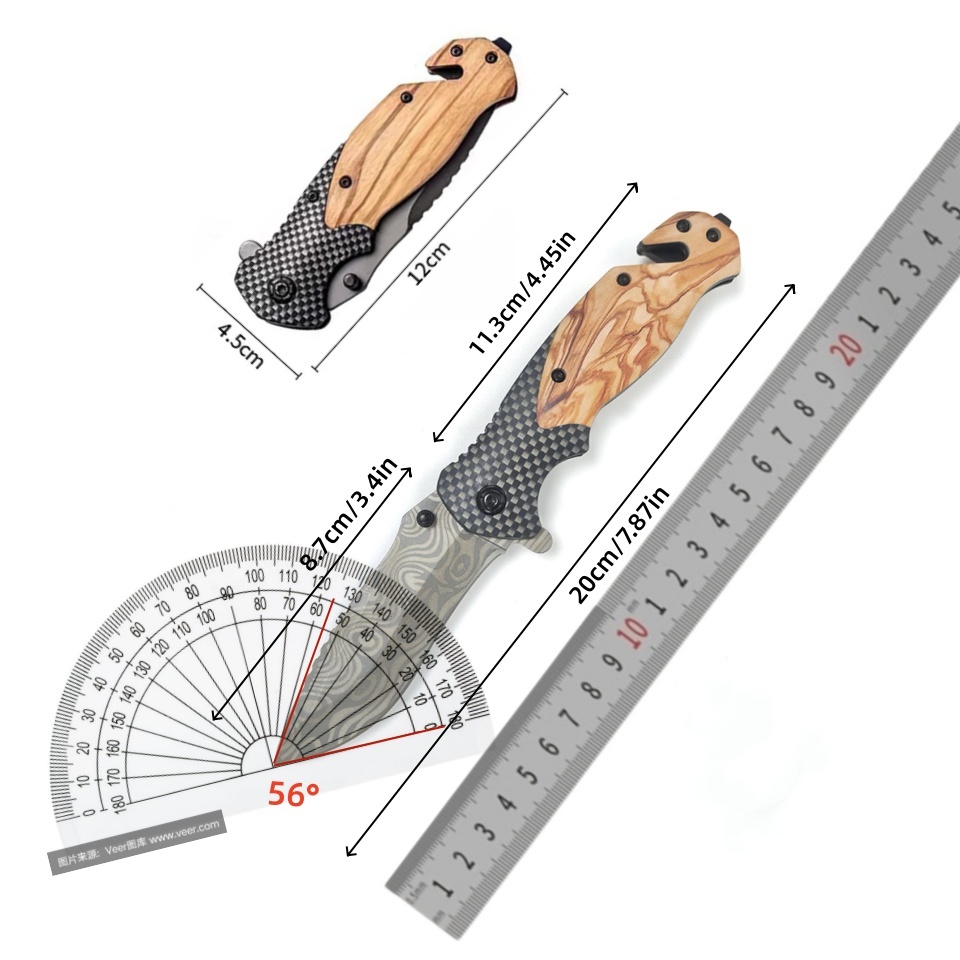 다마스커스 패턴 접이식 나이프, 날카로운 스테인리스 스 - Edc Concealed Carry Knife 리뷰 및 가격