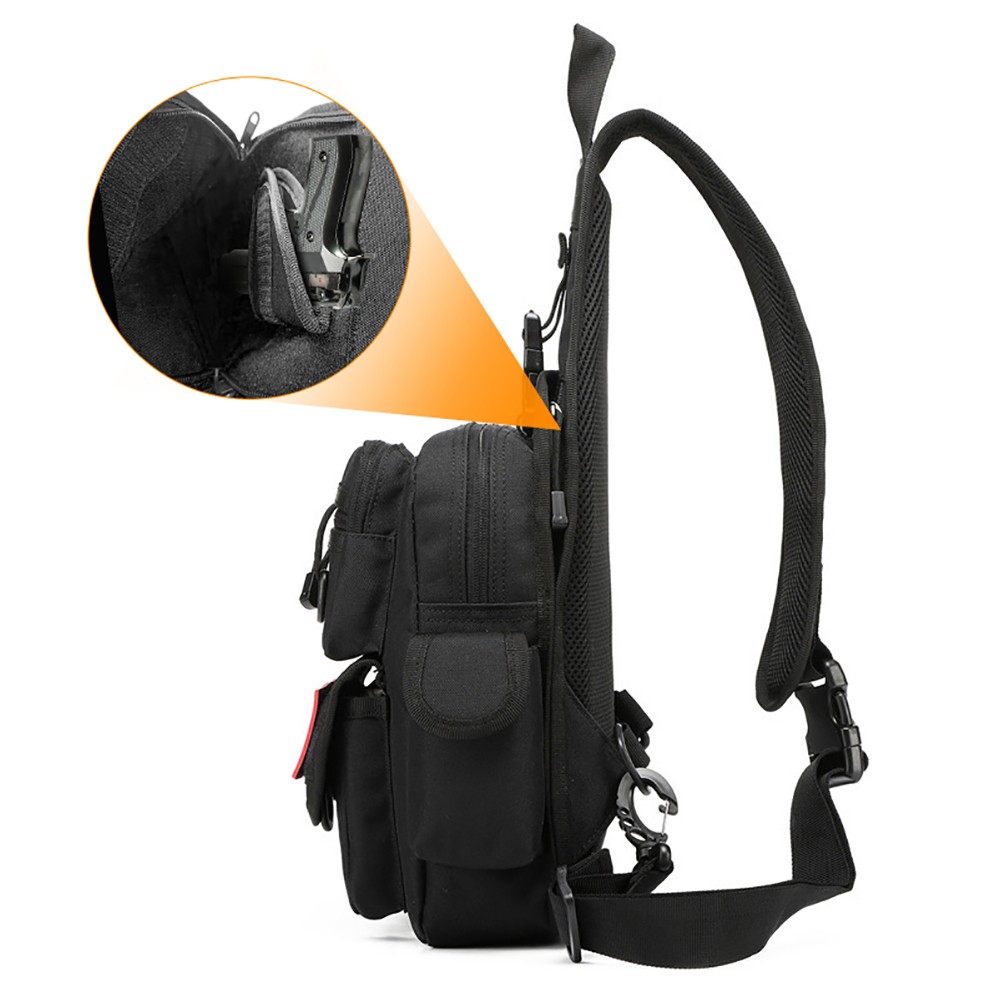전술 권총 가방, 은닉 휴대용 총기 가방, 크로스바디  - Edc Carry Backpack 리뷰 및 가격