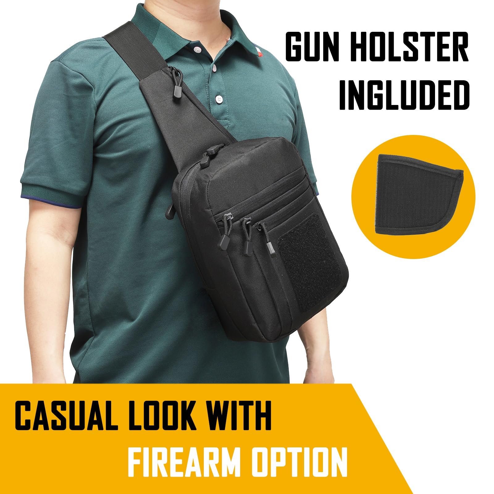 남성용 은닉 휴대 크로스바디 백, CCW 슬링 백 ED - Edc Carry Bag For Men 리뷰 및 가격